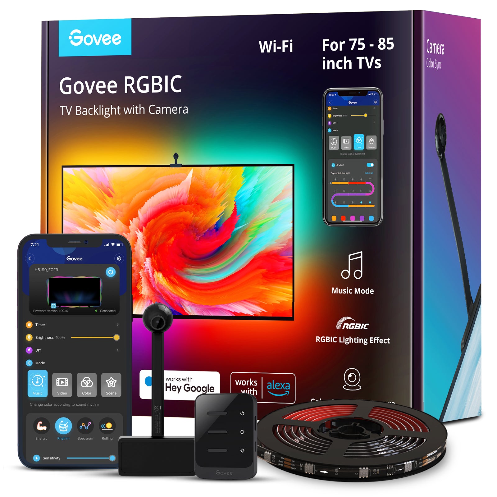 Govee DreamView T1 TV Backlight Immersion Kit (75"-85")