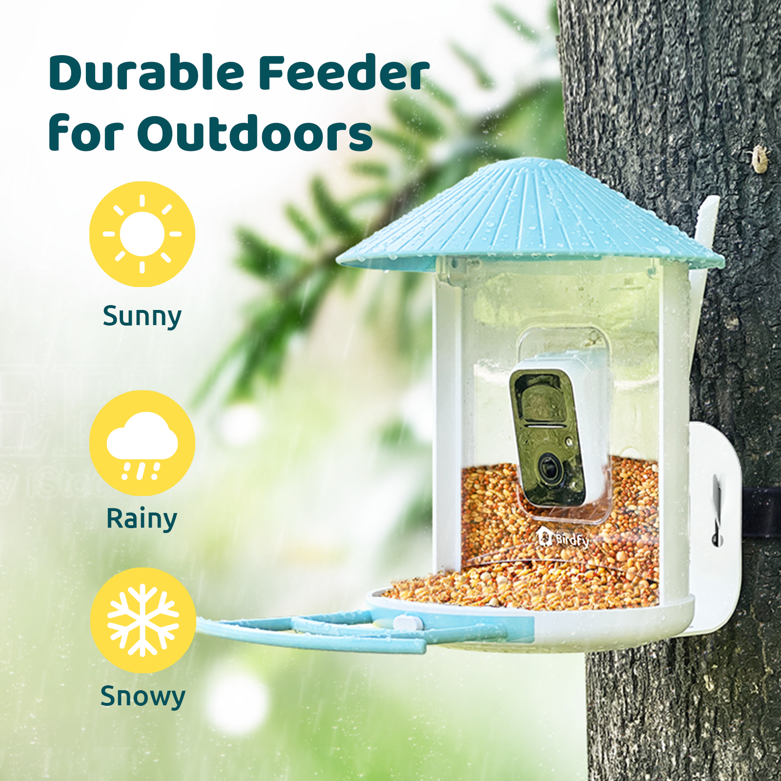 Birdfy Feeder - AI Smart Bird Feeder with Camera (Solar Powered)