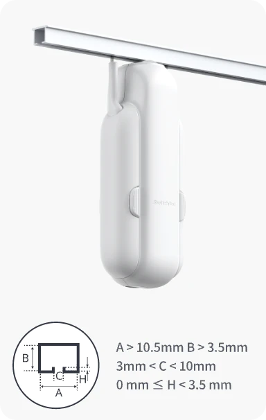 SwitchBot Curtain 3 Starter Kit (Curtain 3 U-Rail + Remote + Contact Sensor)