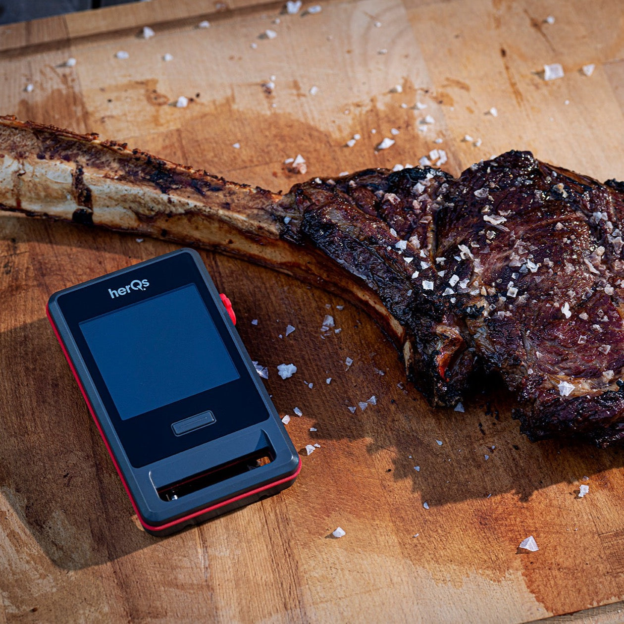 herQs Pin Pro – Dual Wireless Rechargeable Smart Meat Thermometer