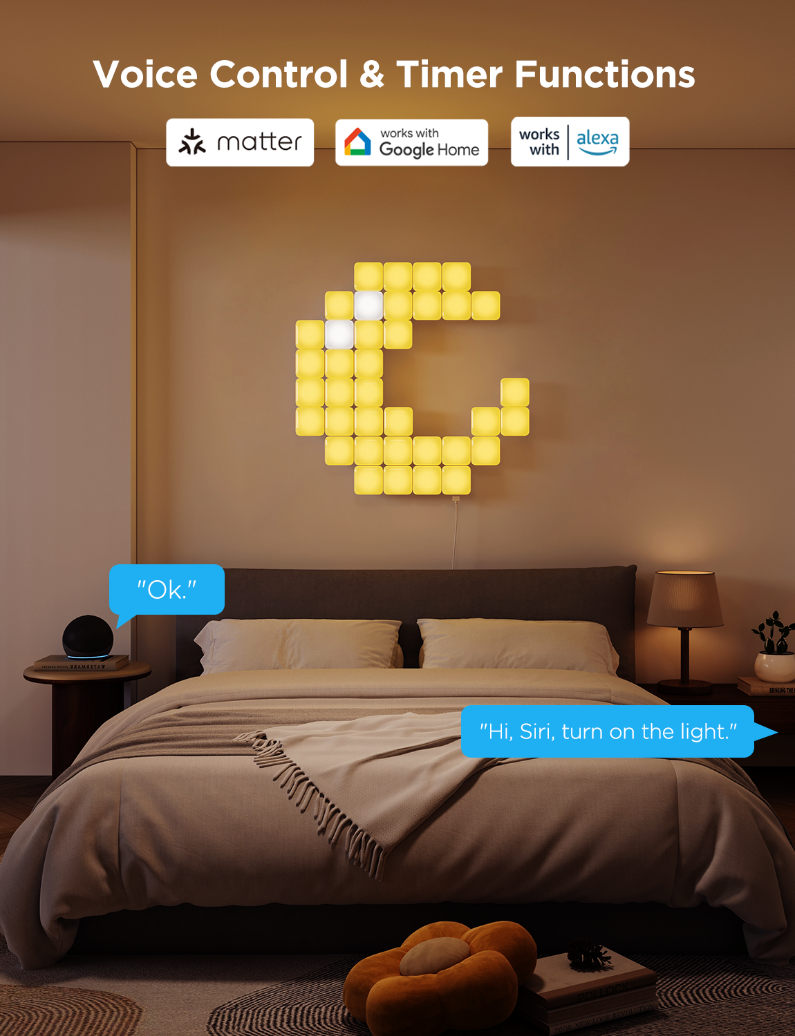 Govee Mini Panel Lights - 6 Piece Expansion Pack