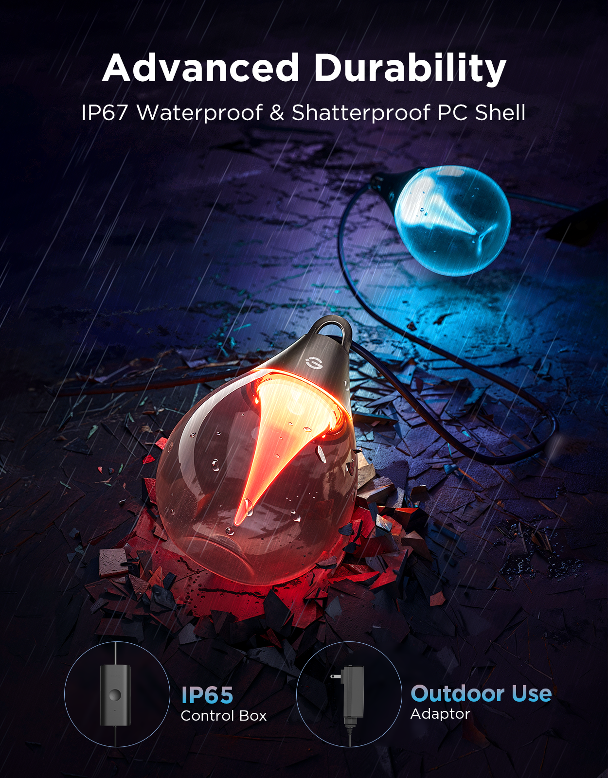 Govee Outdoor String Lights 15m IP67