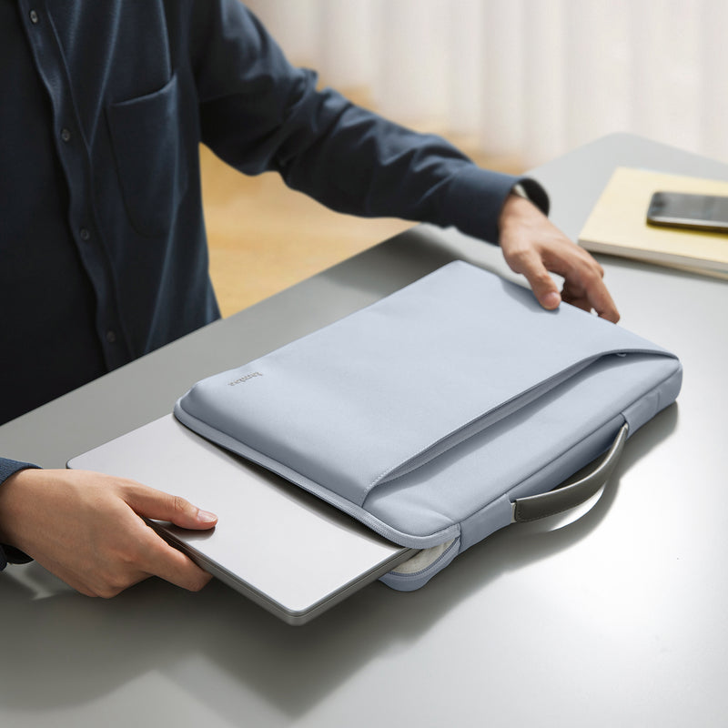 tomtoc Defender-A22 Laptop Briefcase 16 Inch MacBook Mist Blue - A22F2B3 Laptop Bags
