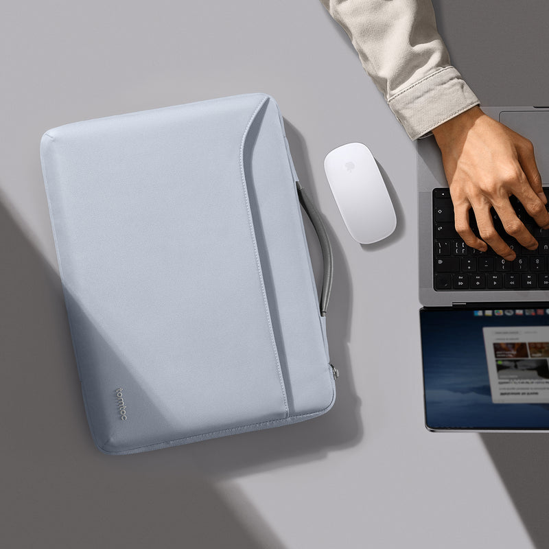 tomtoc Defender-A22 Laptop Briefcase 16 Inch MacBook Mist Blue - A22F2B3 Laptop Bags