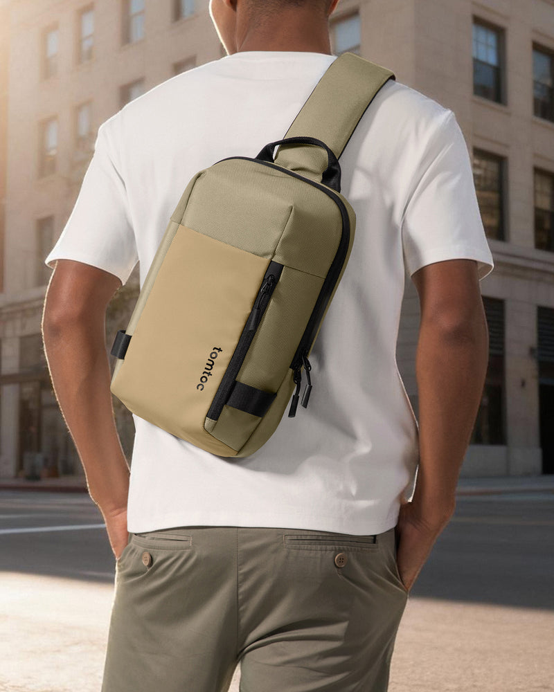 tomtoc Navigator-T24 Sling Bag 11 Inch/5L Khaki - T24S1K1 Laptop Backpacks