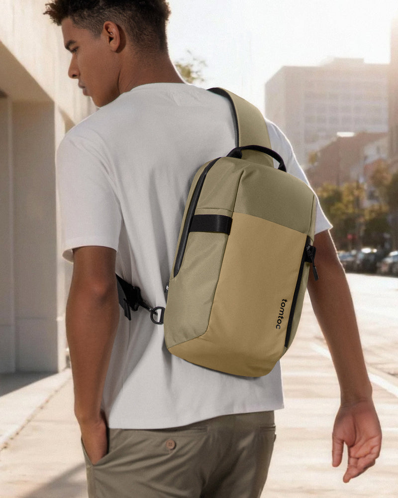 tomtoc Navigator-T24 Sling Bag 14 Inch/7L Khaki - T24M1K1 Laptop Backpacks