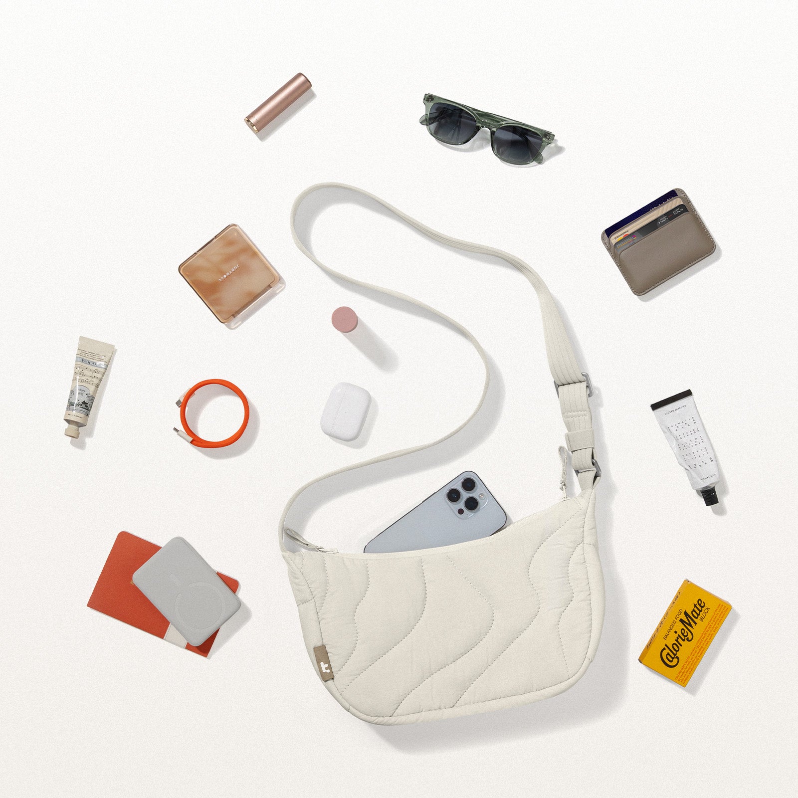 tomtoc Terra-T34 Puffy Crossbody Bag 3.5L Snowberg - T34S1W1 Cross Body Bags