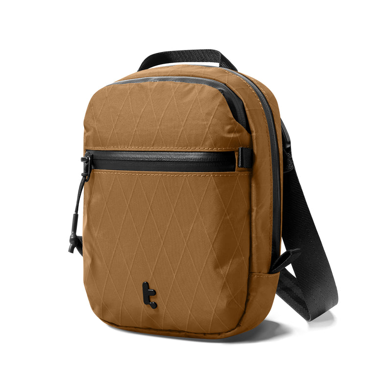tomtoc Aviator-T37 Travel Crossbody Bag 1.3L X-Pac Brown - T37S1Y1 Cross Body Bags