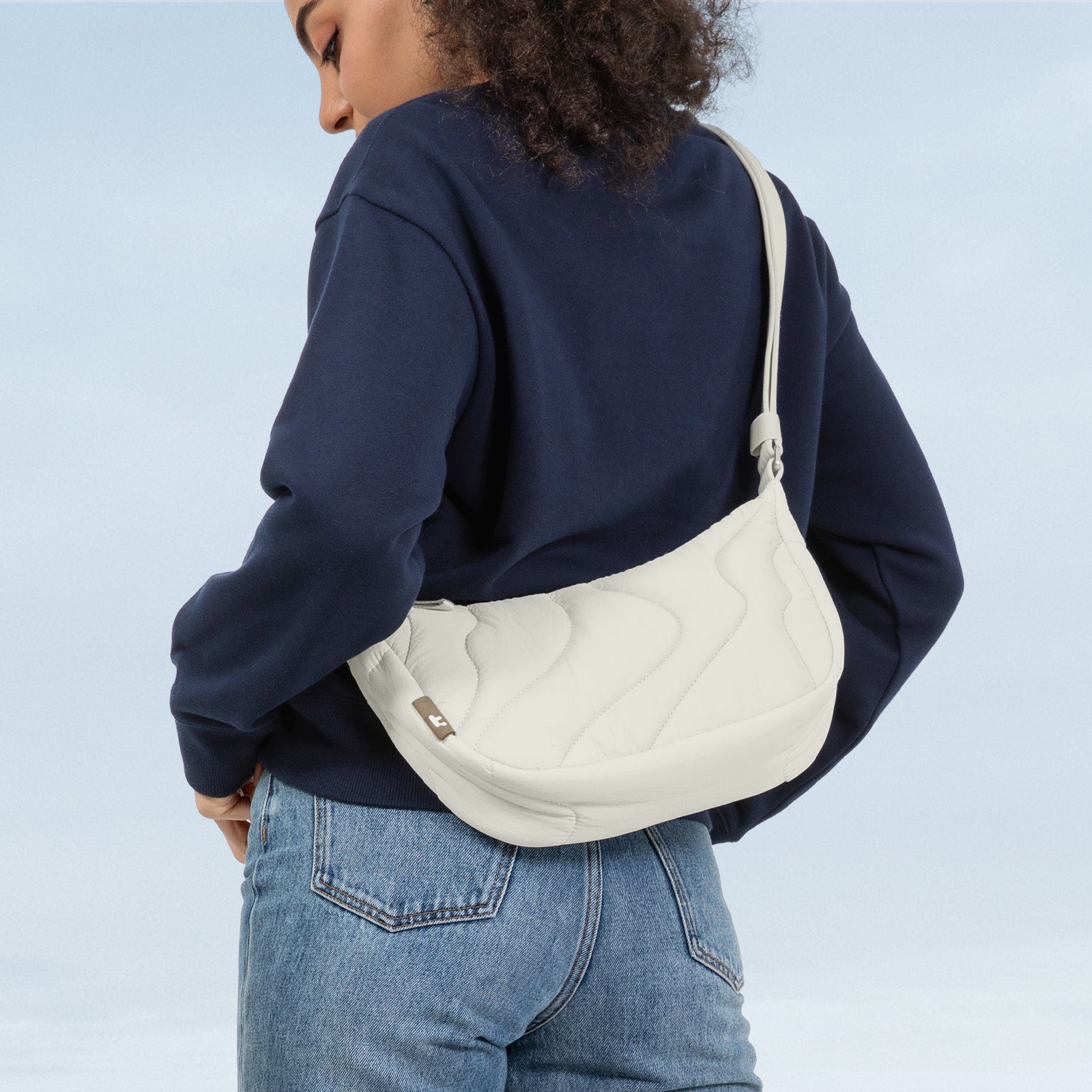 tomtoc Terra-T34 Puffy Crossbody Bag 3.5L Snowberg - T34S1W1 Cross Body Bags