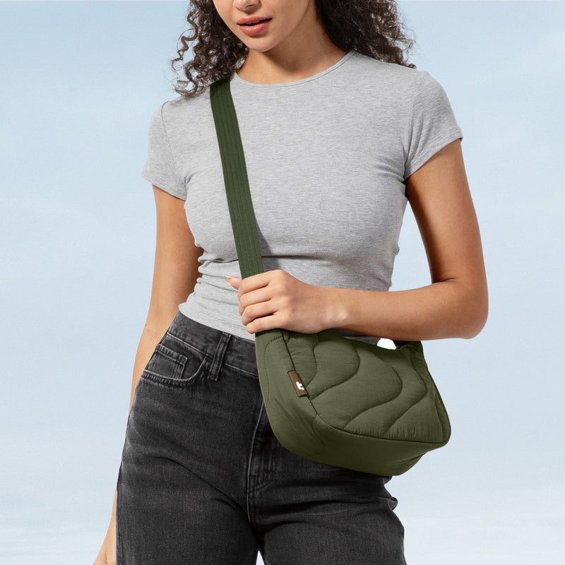 tomtoc Terra-T34 Puffy Crossbody Bag 3.5L Greenlands - T34S1T2 Cross Body Bags