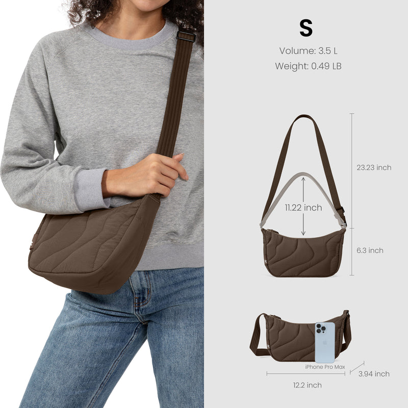 tomtoc Terra-T34 Puffy Crossbody Bag 3.5L Earthshade - T34S1Y1 Cross Body Bags