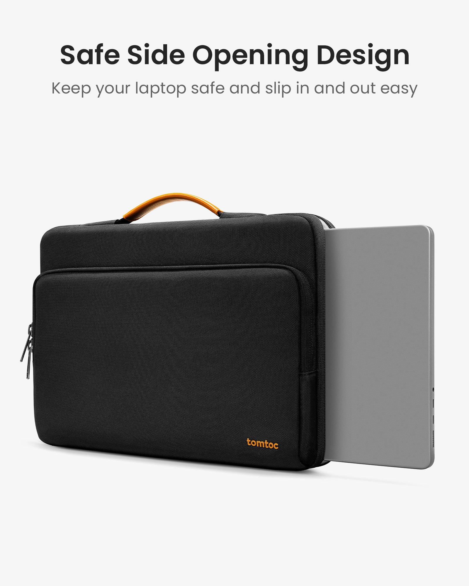 tomtoc Defender-A14 Laptop Briefcase 16 Inch MacBook Black - A14F2D1 Laptop Bags