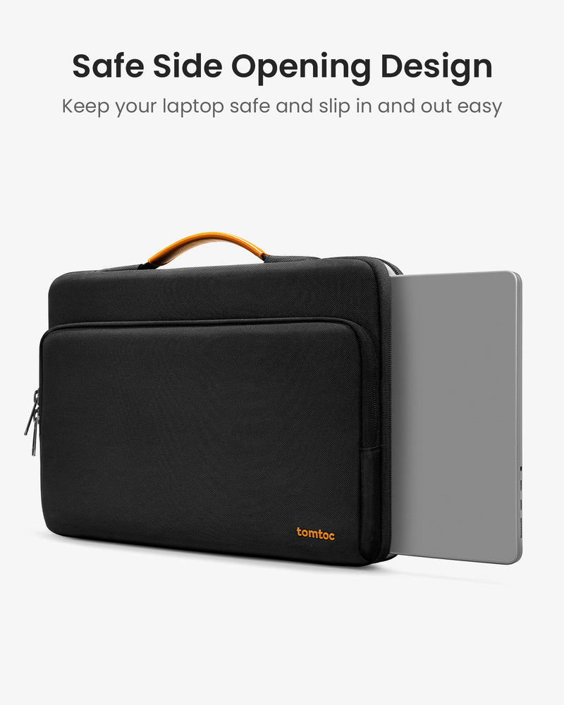 tomtoc Defender-A14 Laptop Briefcase 16 Inch MacBook Black - A14F2D1 Laptop Bags