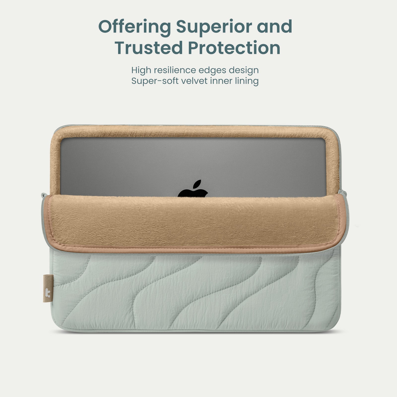 tomtoc Terra-A27 Puffy Laptop Sleeve 13 Inch MacBook Lakeshore - A27C2T1 Laptop Bags