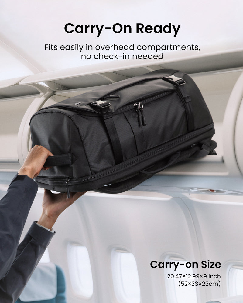 tomtoc Navigator-T66 Liteway Travel Backpack 17 Inch/40L Black - T66M1D2 Backpacks