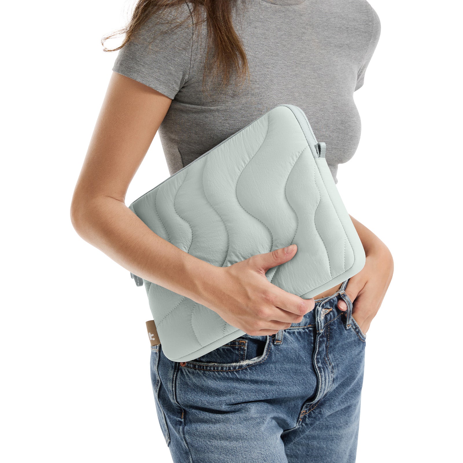 tomtoc Terra-A27 Puffy Laptop Sleeve 13 Inch MacBook Lakeshore - A27C2T1 Laptop Bags