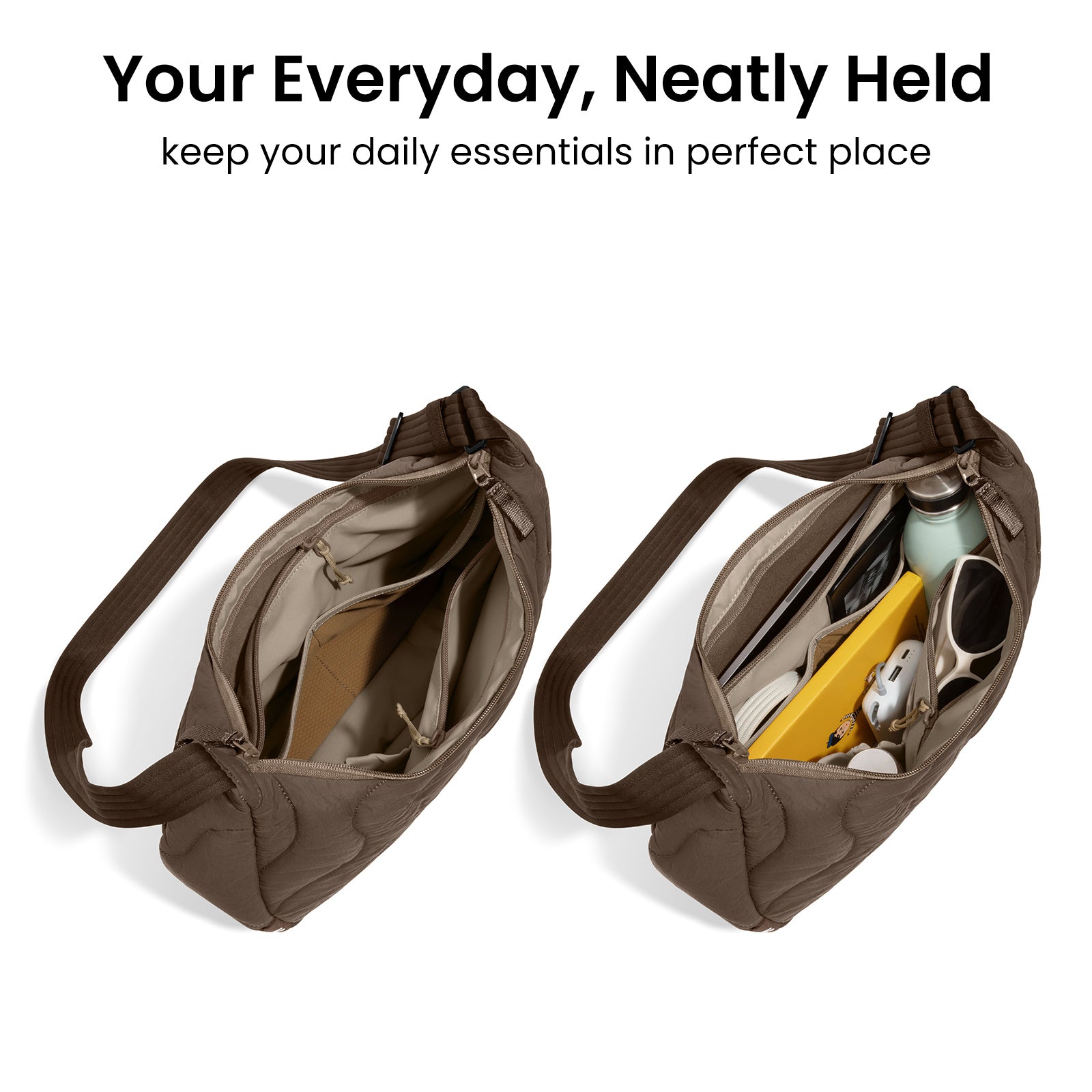 tomtoc Terra-T34 Puffy Crossbody Bag 11 Inch/9L Earthshade - T34M1Y1 Cross Body Bags
