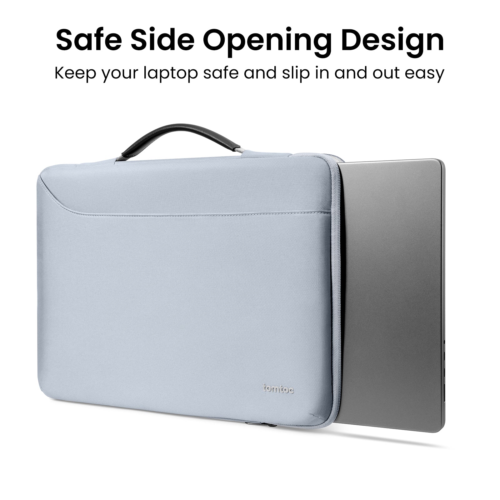 tomtoc Defender-A22 Laptop Briefcase 16 Inch MacBook Mist Blue - A22F2B3 Laptop Bags