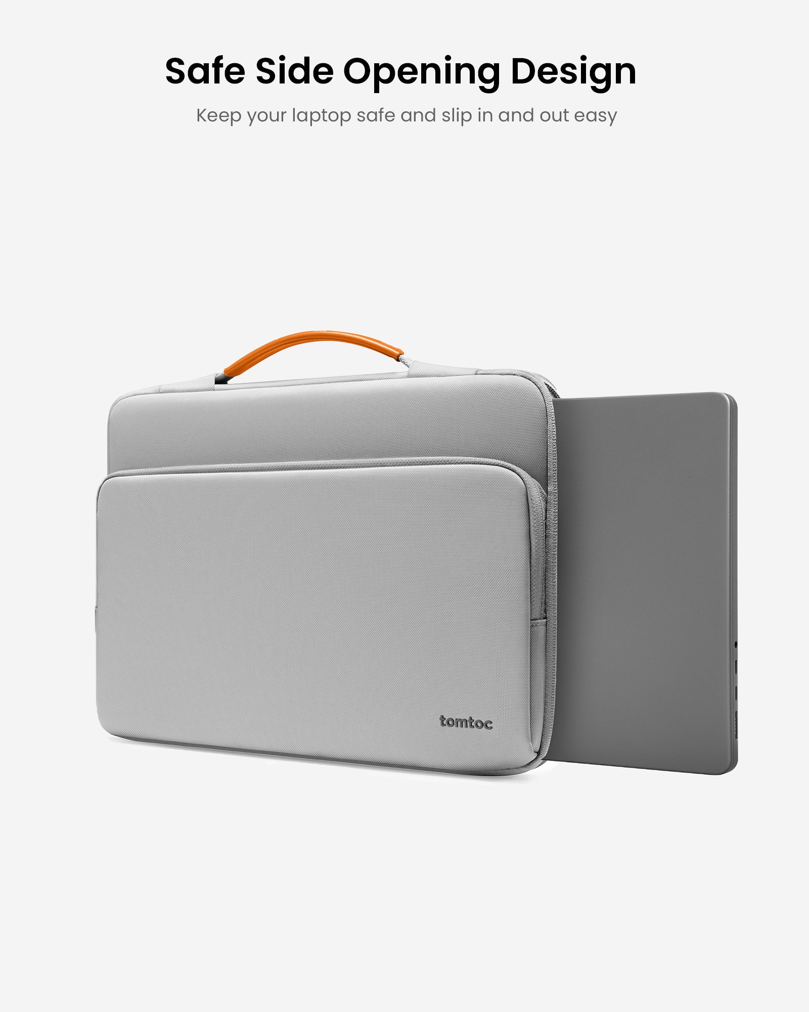 tomtoc Defender-A14 Laptop Briefcase 14 Inch Universal Gray - A14D3G4 Laptop Bags