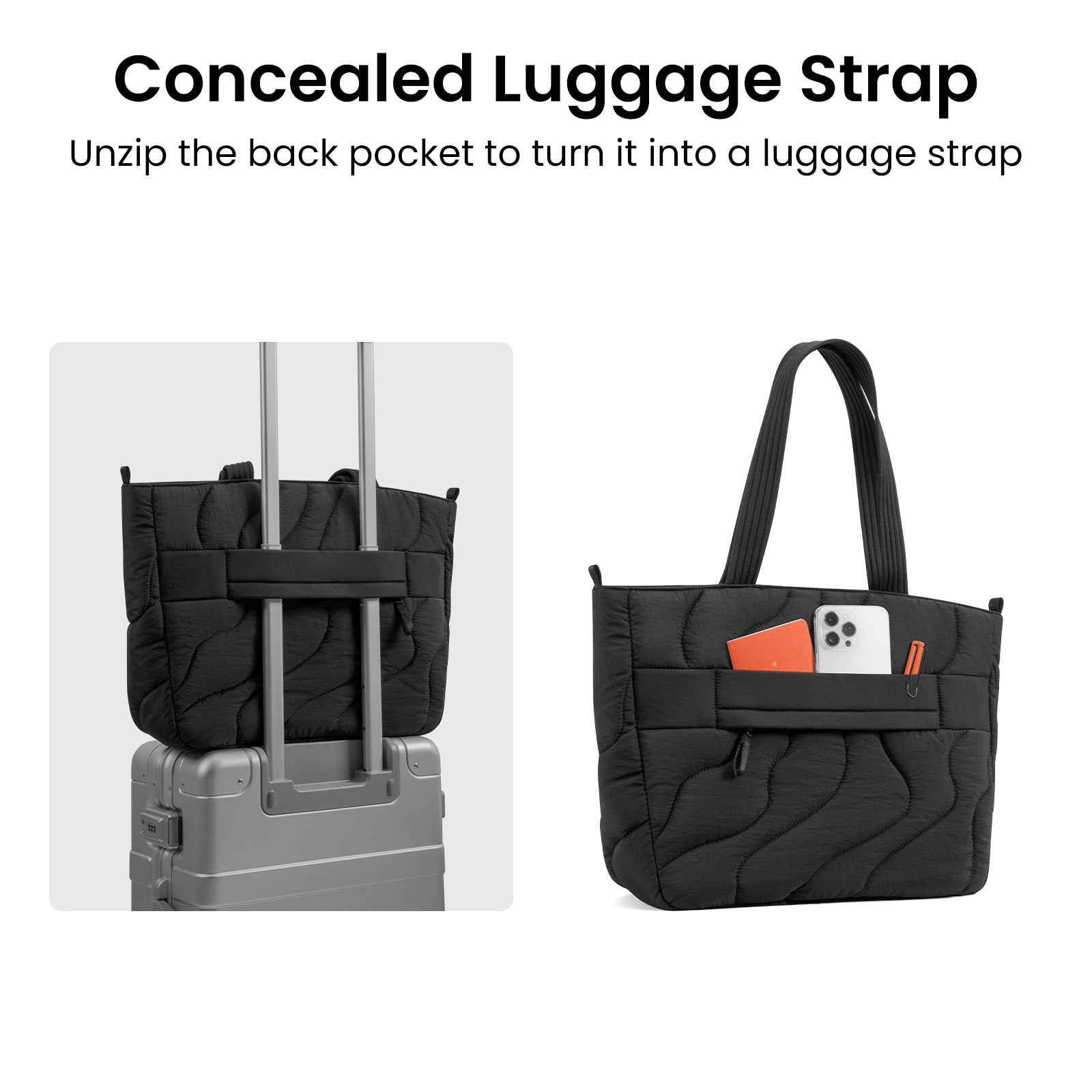 tomtoc Terra-T38 Puffy Laptop Tote Bag 16 Inch Macbook/13.5L Lavascape - T38M1D1 Laptop Bags