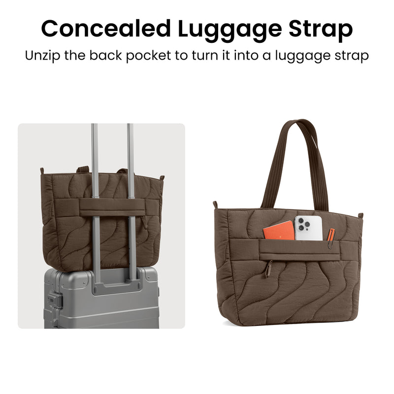 tomtoc Terra-T38 Puffy Laptop Tote Bag 16 Inch Macbook/13.5L Earthshade - T38M1Y1 Laptop Bags