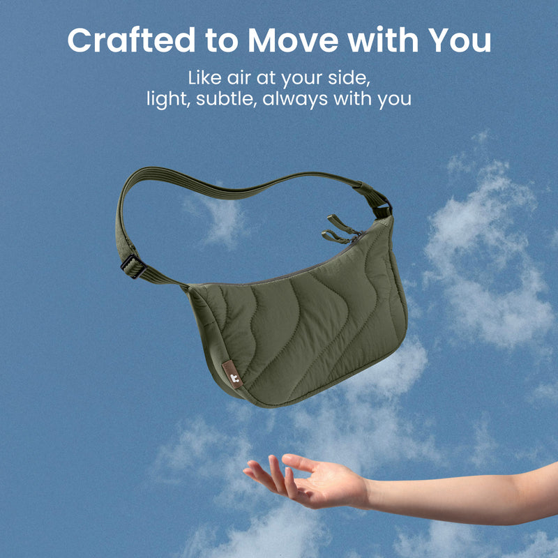 tomtoc Terra-T34 Puffy Crossbody Bag 3.5L Greenlands - T34S1T2 Cross Body Bags