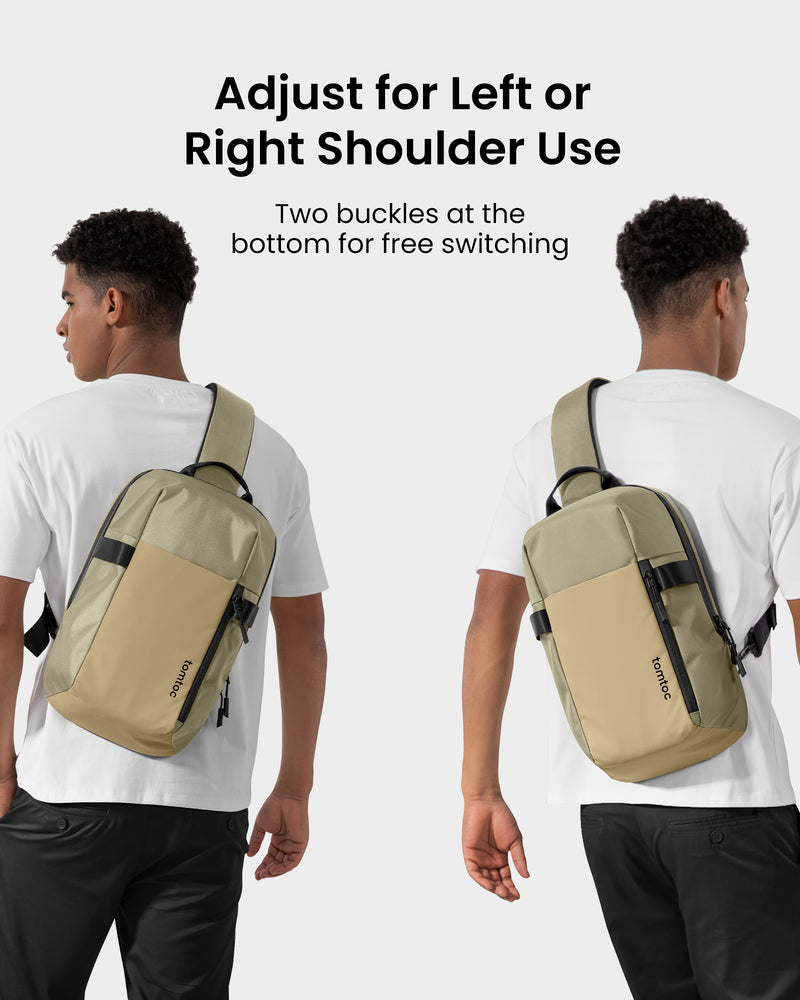 tomtoc Navigator-T24 Sling Bag 14 Inch/7L Khaki - T24M1K1 Laptop Backpacks