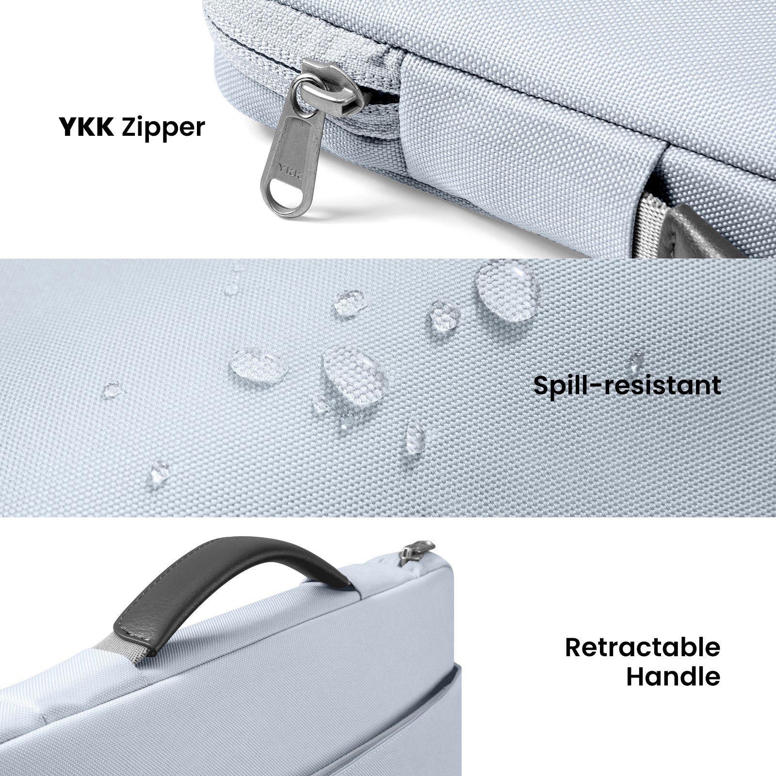 tomtoc Defender-A22 Laptop Briefcase 16 Inch MacBook Mist Blue - A22F2B3 Laptop Bags