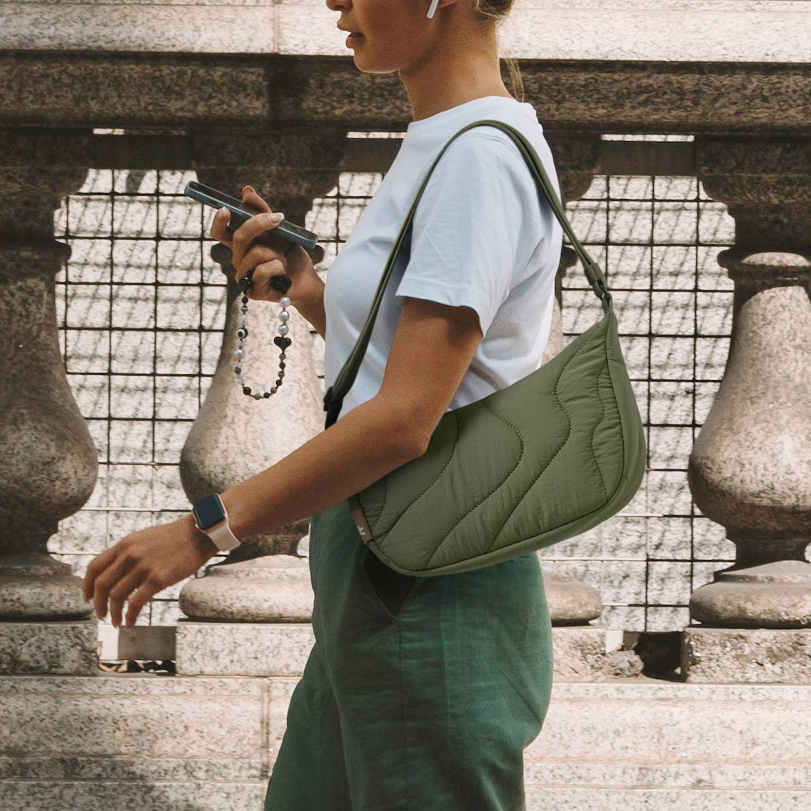 tomtoc Terra-T34 Puffy Crossbody Bag 3.5L Greenlands - T34S1T2 Cross Body Bags