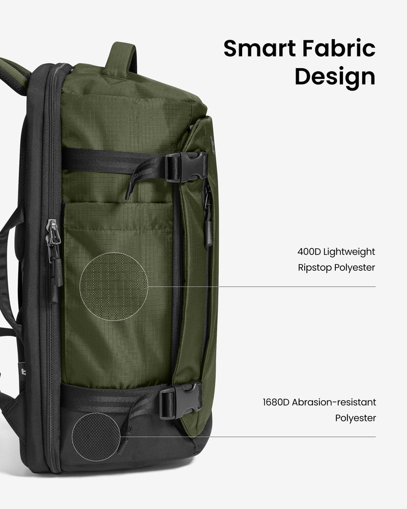 tomtoc Navigator-T66 Liteway Travel Backpack 16 Inch Universal/28L Green - T66S1T1 Laptop Backpacks