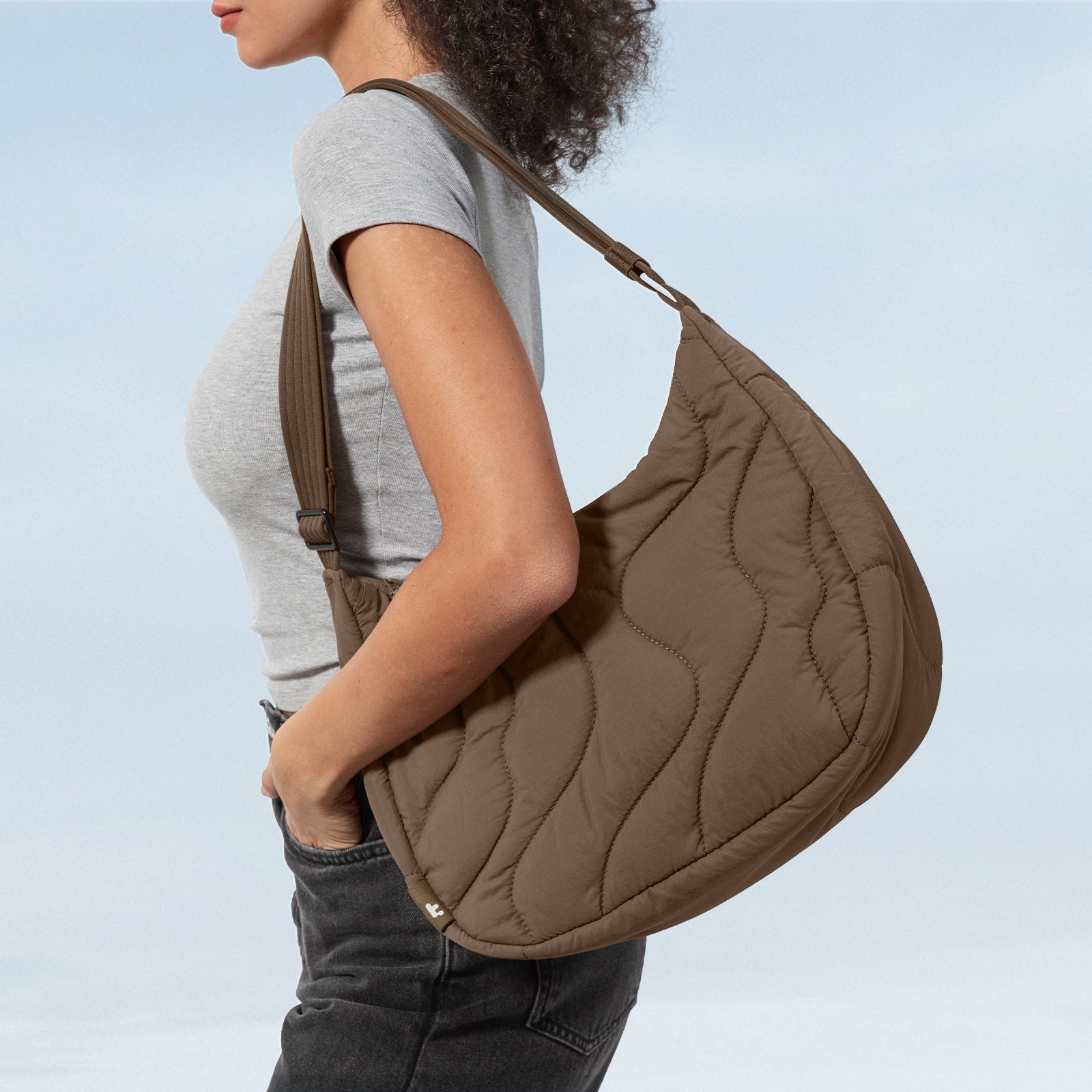 tomtoc Terra-T34 Puffy Crossbody Bag 11 Inch/9L Earthshade - T34M1Y1 Cross Body Bags