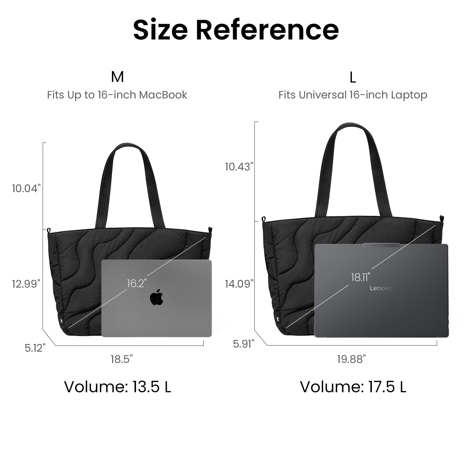 tomtoc Terra-T38 Puffy Laptop Tote Bag 16 Inch Macbook/13.5L Lavascape - T38M1D1 Laptop Bags