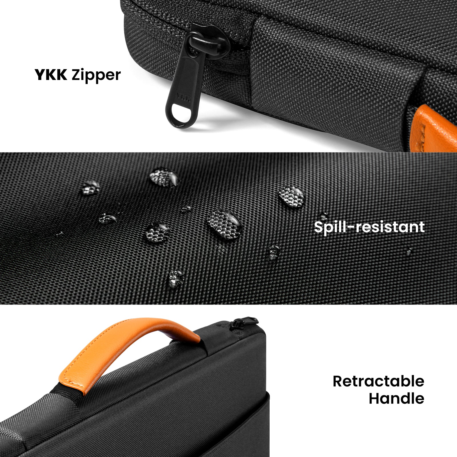 tomtoc Defender-A22 Laptop Briefcase 14 Inch Universal Black - A22D3D5 Laptop Bags