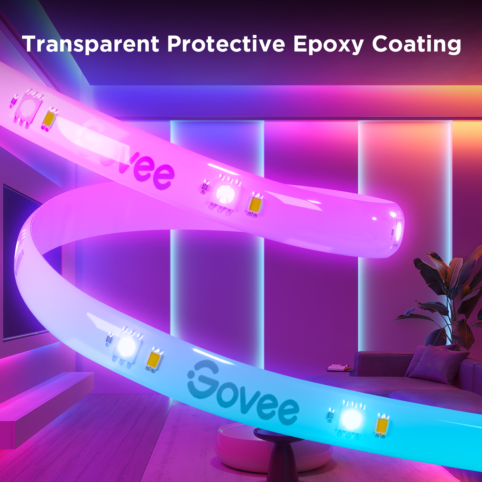 Govee 5M RGBIC+W Lightstrip (Matter) - H612AED1 Lighting