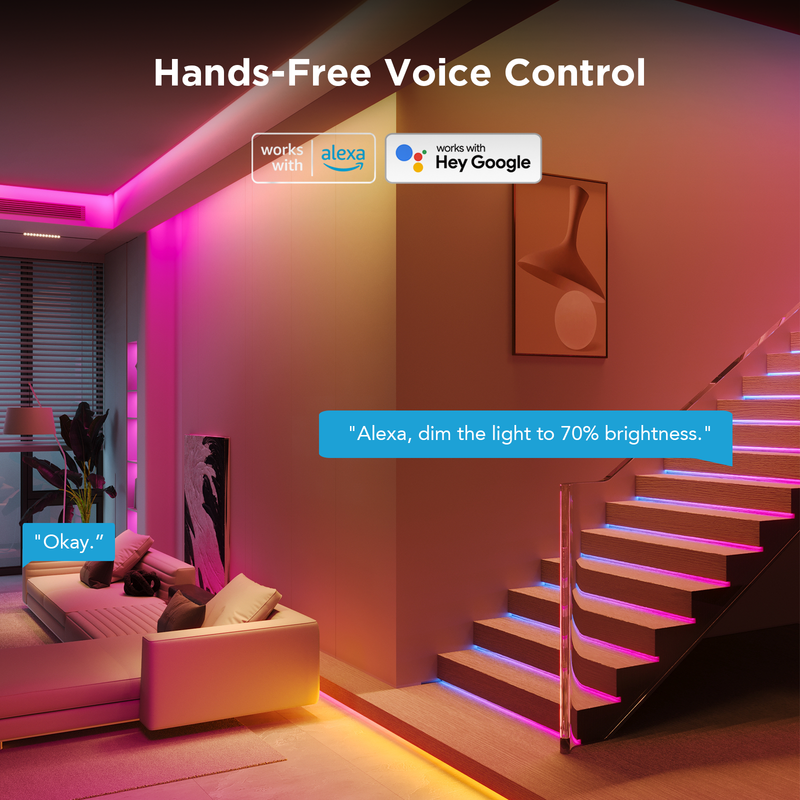 Govee 5M RGBIC+W Lightstrip (Matter) - H612AED1 Lighting