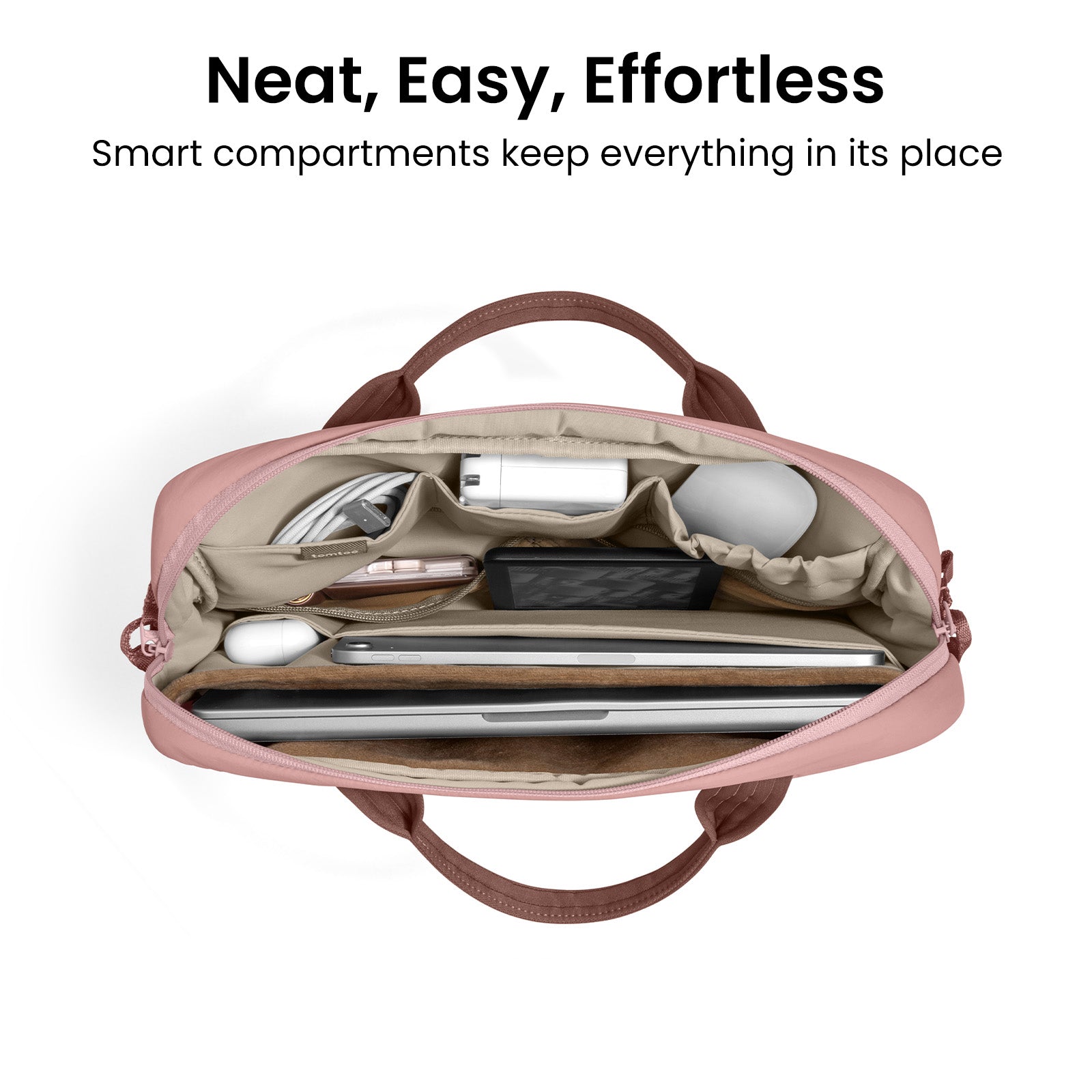 tomtoc Terra-A28 Puffy Laptop Handbag 14 Inch Universal Saltbush - A28D3P1 Laptop Bags