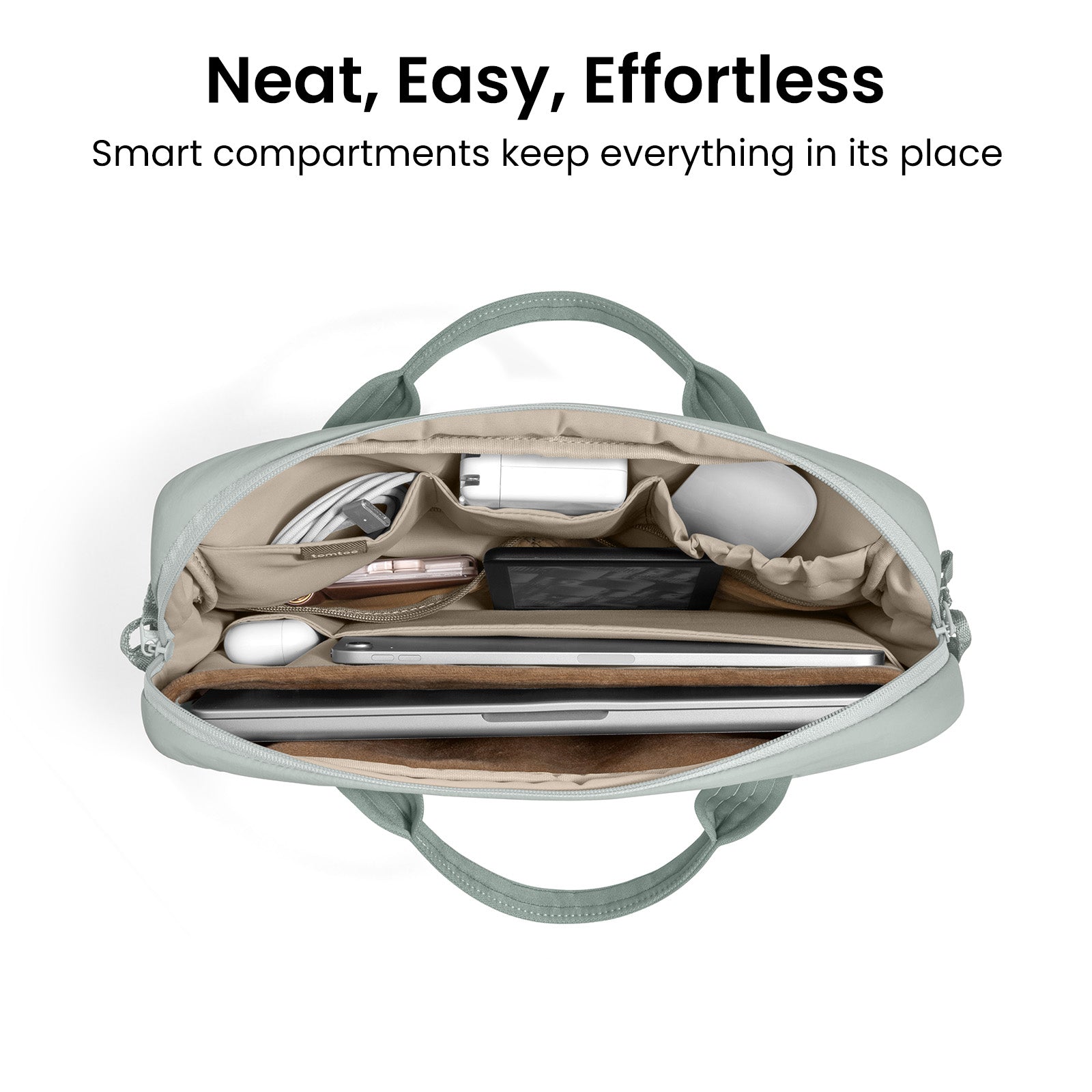 tomtoc Terra-A28 Puffy Laptop Handbag 14 Inch Universal Lakeshore - A28D3T1 Laptop Bags
