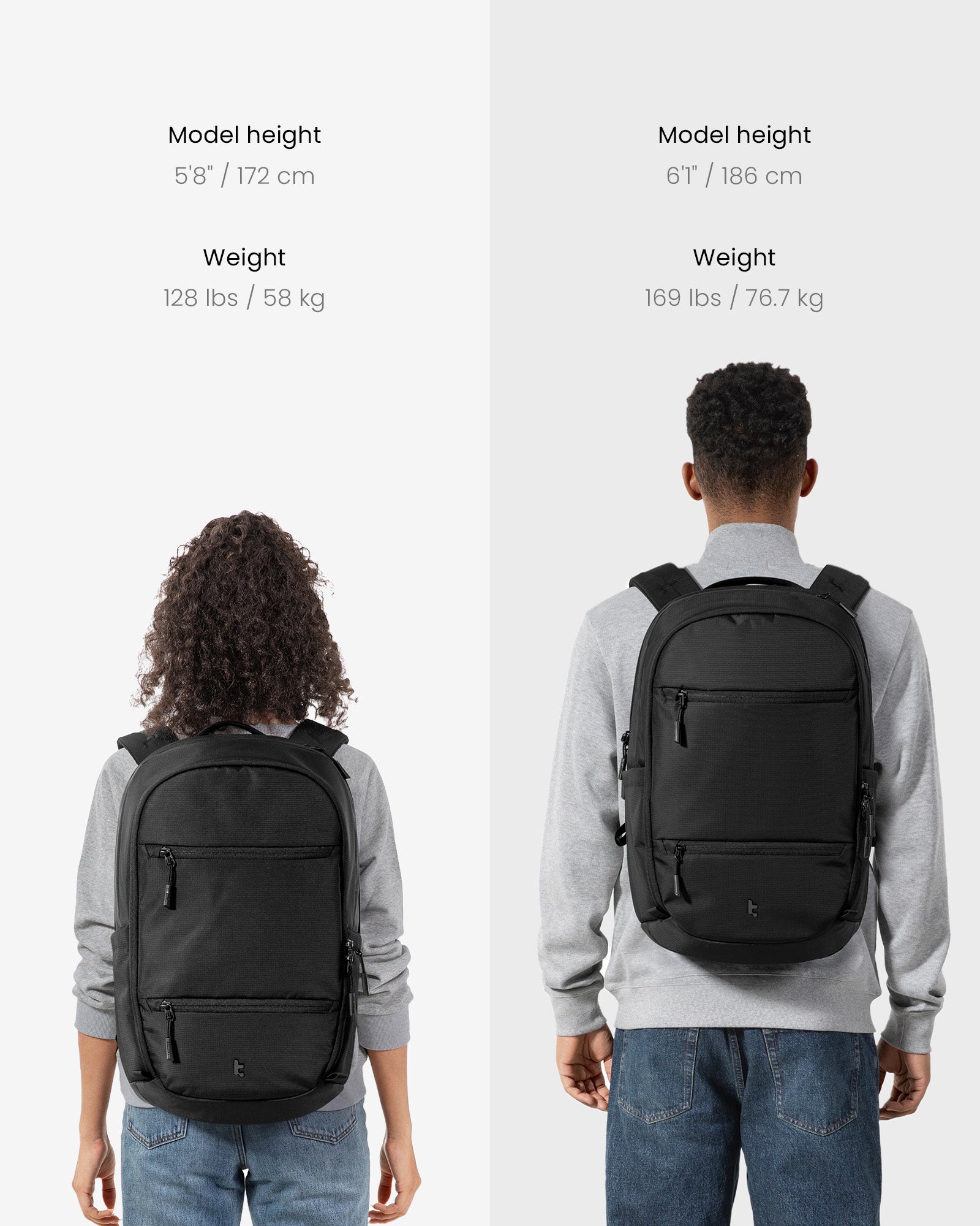 tomtoc UrbanEX-T77 Laptop Backpack 16 Inch Universal/32L Black - T77L1D1 Laptop Backpacks