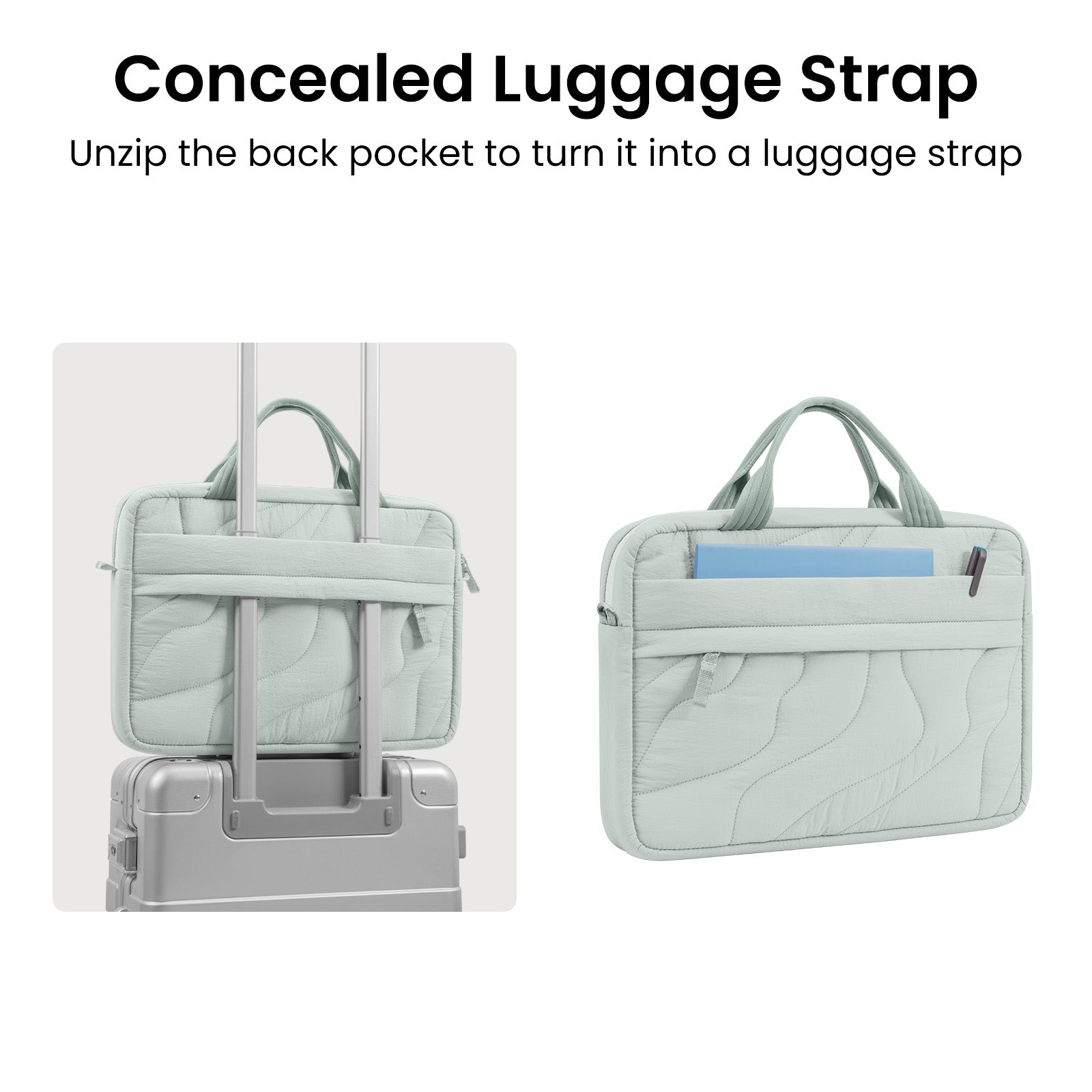 tomtoc Terra-A28 Puffy Laptop Handbag 14 Inch Universal Lakeshore - A28D3T1 Laptop Bags