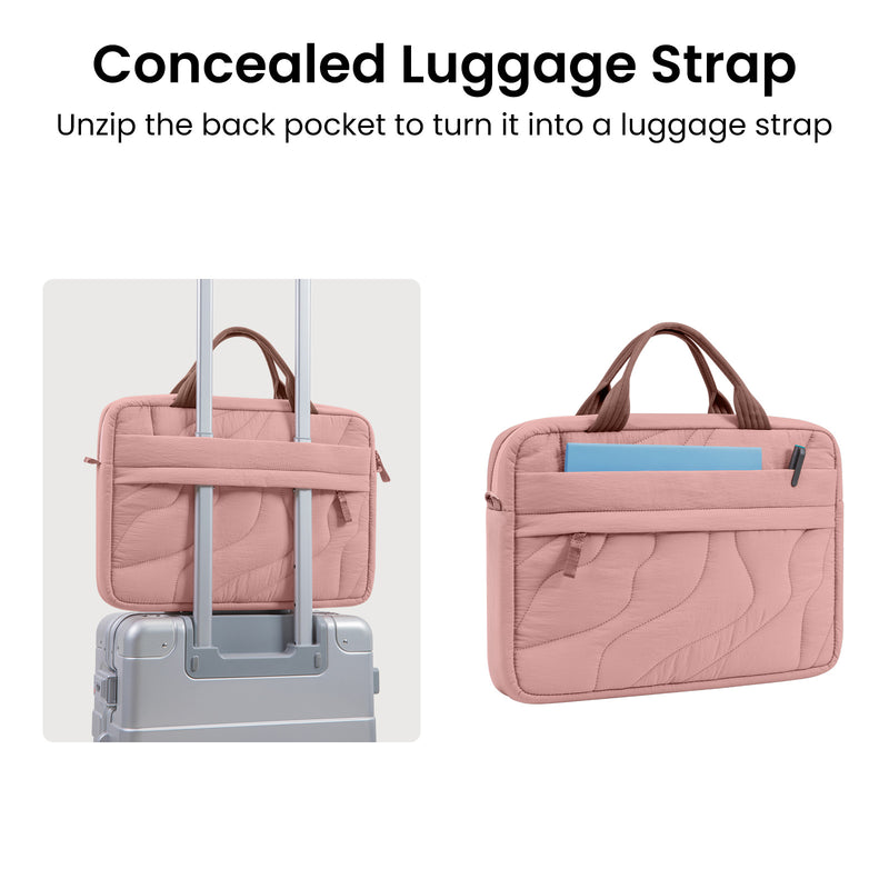 tomtoc Terra-A28 Puffy Laptop Handbag 14 Inch Universal Saltbush - A28D3P1 Laptop Bags