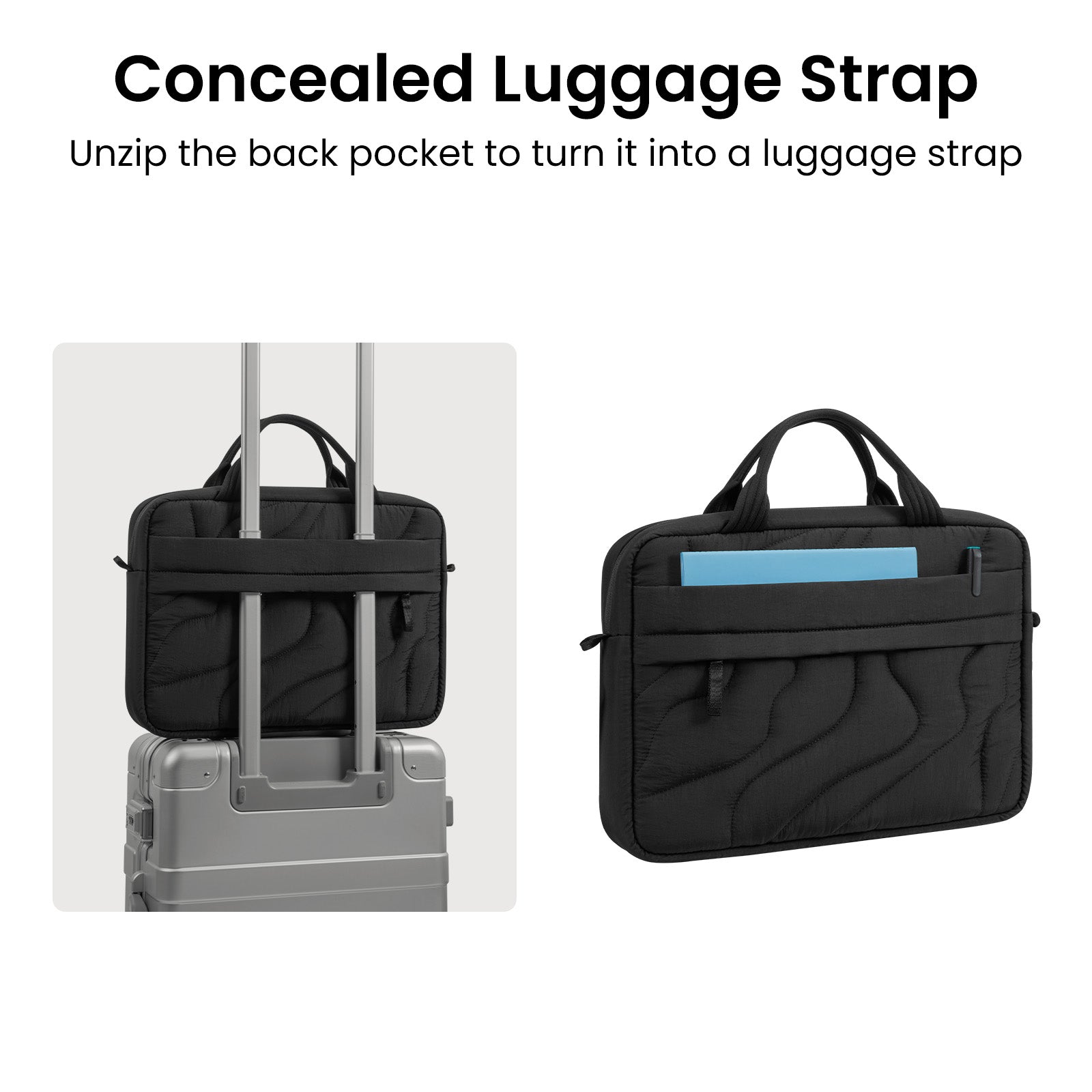tomtoc Terra-A28 Puffy Laptop Handbag 14 Inch Universal Lavascape - A28D3D1 Laptop Bags