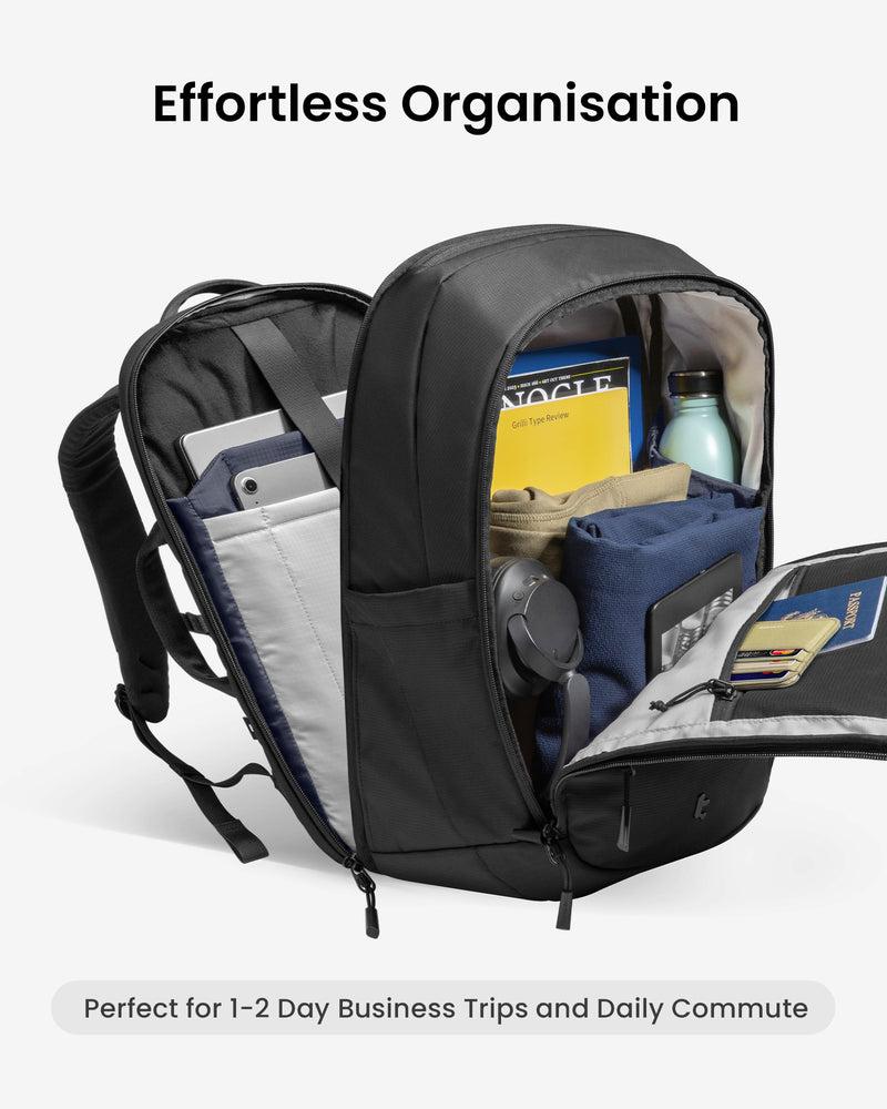 tomtoc UrbanEX-T77 Laptop Backpack 16 Inch Universal/26L Black - T77M1D1 Laptop Backpacks