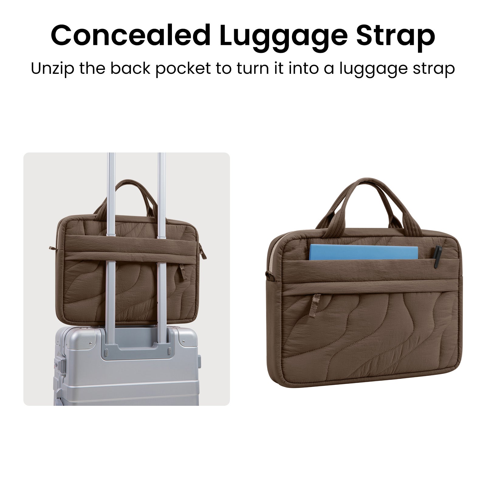 tomtoc Terra-A28 Puffy Laptop Handbag 14 Inch Universal Earthshade - A28D3Y1 Laptop Bags