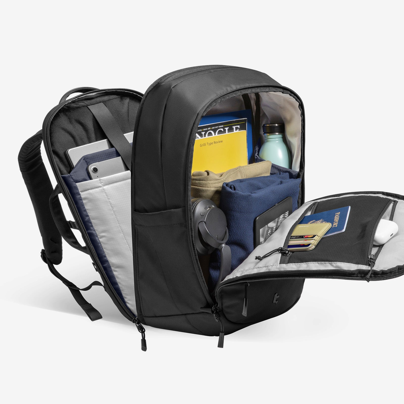 tomtoc UrbanEX-T77 Laptop Backpack 16 Inch Universal/26L Black - T77M1D1 Laptop Backpacks