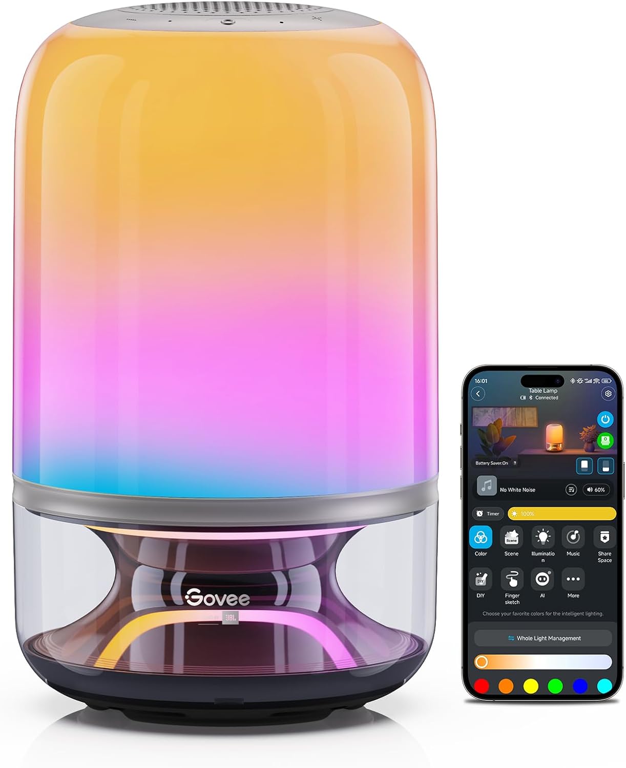 Govee x JBL - Table Lamp 2 Pro with Speaker