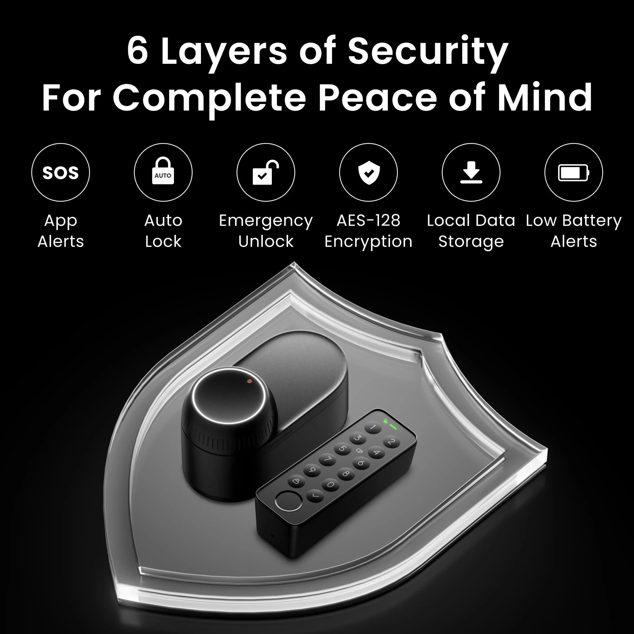 SwitchBot Lock Ultra – Smart Retrofit Door Lock US Version - W5600000US Locks & Latches