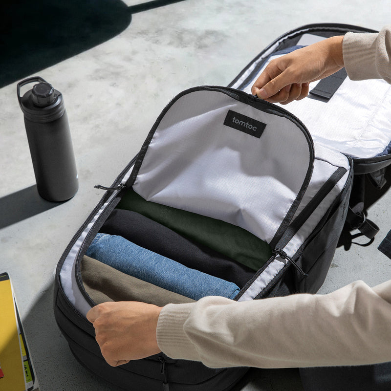 tomtoc UrbanEX-T77 Laptop Backpack 16 Inch Universal/32L Black - T77L1D1 Laptop Backpacks