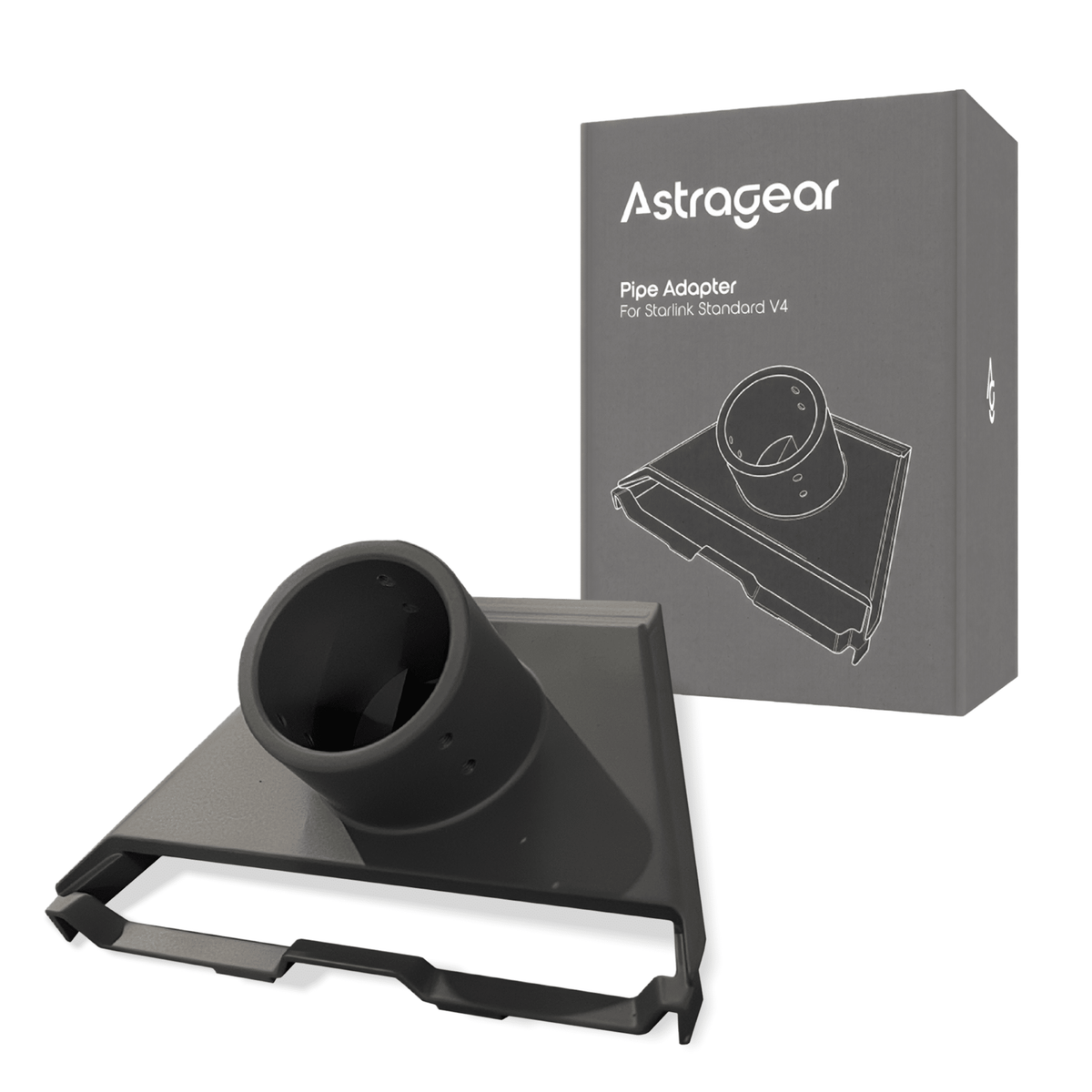 Astragear Pipe Adapter For Starlink Standard 4X - AGSXAD01