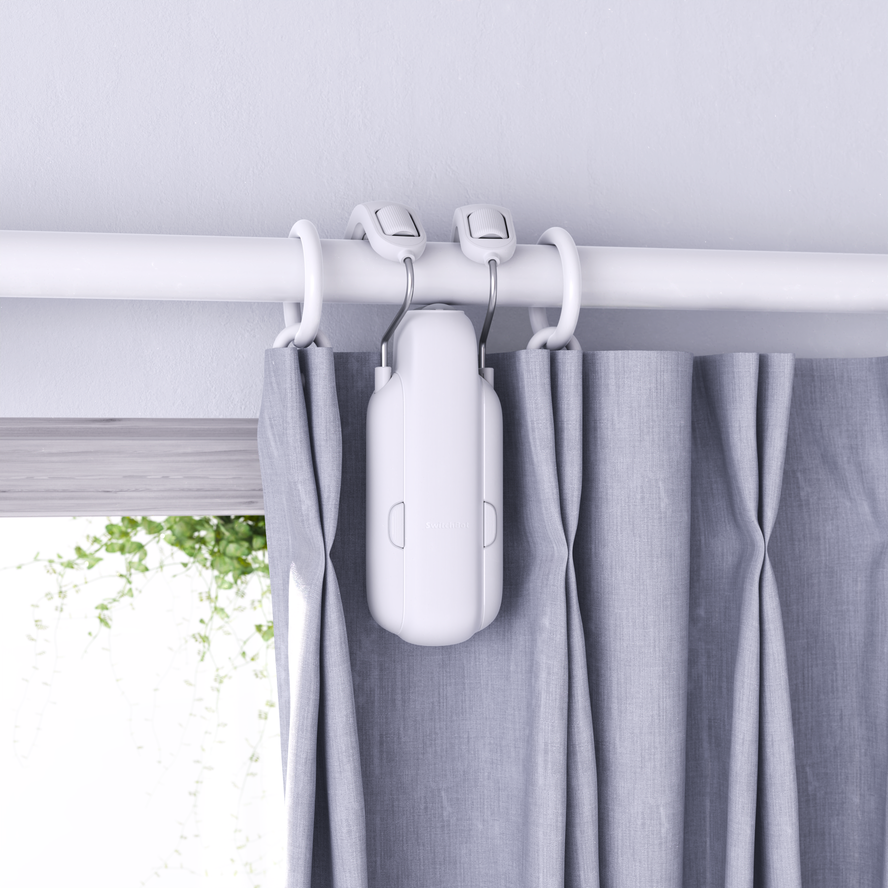 SwitchBot Curtain 3 Starter Kit (Curtain 3 Rod + Remote + Contact Sensor)