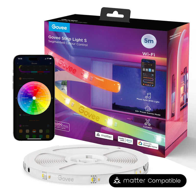 Govee 5M RGBIC+W Lightstrip (Matter) - H612AED1 Lighting